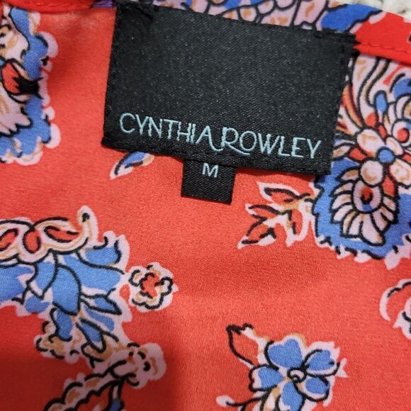 Cynthia rowley paisley top Sz M - Picture 6 of 8